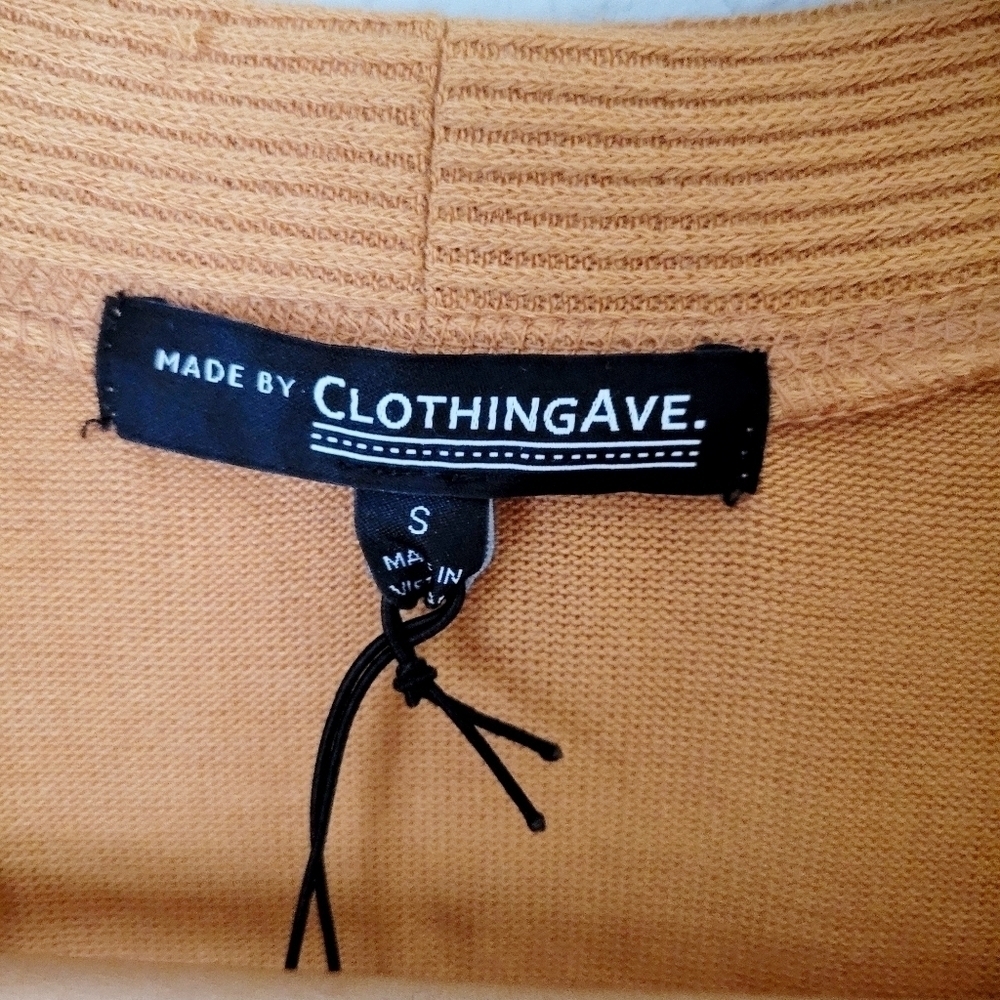 Clothing Ave. Snap Button Long Sleeve Knit Midi Cardigan Small - Picture 11 of 12